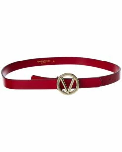Valentino By Mario Valentino Baby Soave Leather Belt Women Belts