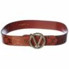 Valentino By Mario Valentino Giusy Monogram Leather Belt Women Belts