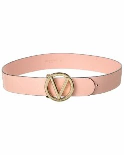 Valentino By Mario Valentino Bessy Embossed Leather Belt Women Belts