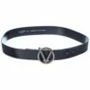 Valentino By Mario Valentino Bessy Embossed Leather Belt Women Belts