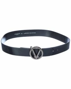 Valentino By Mario Valentino Bessy Embossed Leather Belt Women Belts