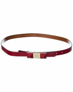 Valentino By Mario Valentino Lea Soave Leather Belt Women Belts
