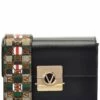 Valentino By Mario Valentino Palm Rope Guitar Leather Shoulder Bag Women Shoulder Bags