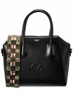 Valentino By Mario Valentino Minimi Rope Guitar Leather Satchel Women Satchels & Top Handles