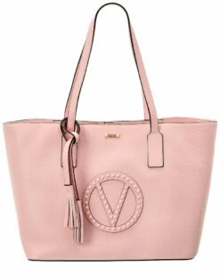 Valentino By Mario Valentino Soho Rock Leather Tote Women Totes