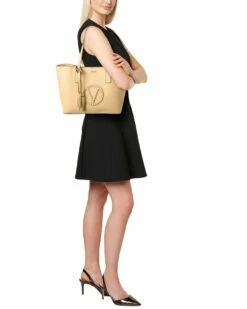 Valentino By Mario Valentino Soho Rock Leather Tote Women Totes -Valentino sale store 1160291682 RLLZ 4