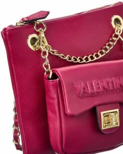 Valentino By Mario Valentino Jodie Embossed Leather Shoulder Bag Women Shoulder Bags -Valentino sale store 1160291696 RLLZ 3