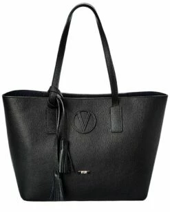 Valentino By Mario Valentino Lynn D Plate Leather Satchel Women Satchels & Top Handles
