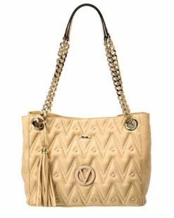 Valentino By Mario Valentino Luisa Diamond Leather Shoulder Bag Women Shoulder Bags