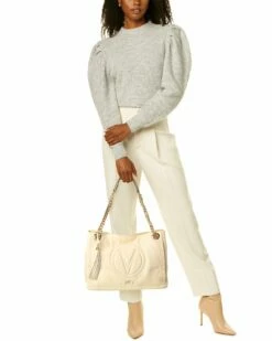 Valentino By Mario Valentino Verra Signature Leather Shoulder Bag Women Shoulder Bags -Valentino sale store 1160315682 RLLZ 4