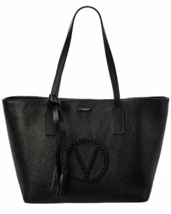Valentino By Mario Valentino Soho Rock Leather Tote Women Totes