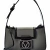 Valentino By Mario Valentino Vivien V Emblem Leather Shoulder Bag Women Shoulder Bags