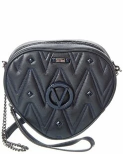 Valentino By Mario Valentino Mon Coeur Diamond Leather Shoulder Bag Women Shoulder Bags
