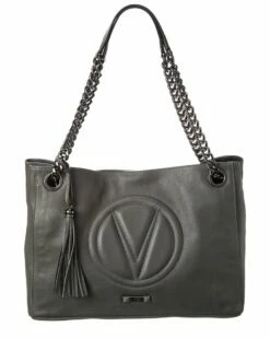 Valentino By Mario Valentino Verra Signature Leather Shoulder Bag Women Shoulder Bags