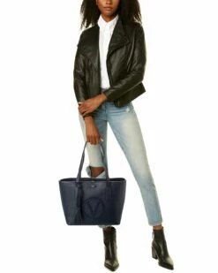 Valentino By Mario Valentino Prince Rock Leather Tote Women Totes 7 Valentino By Mario Valentino Prince Rock Leather Tote Women Totes -Valentino sale store 1160315873 RLLZ 4