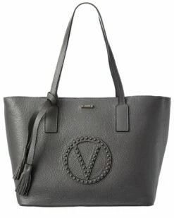 Valentino By Mario Valentino Soho Rock Leather Tote Women Totes
