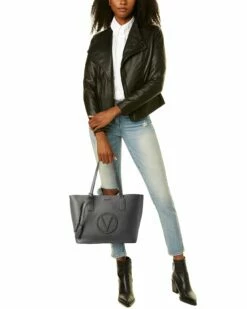 Valentino By Mario Valentino Soho Rock Leather Tote Women Totes -Valentino sale store 1160315874 RLLZ 4