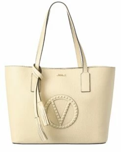 Valentino By Mario Valentino Soho Rock Leather Tote Women Totes
