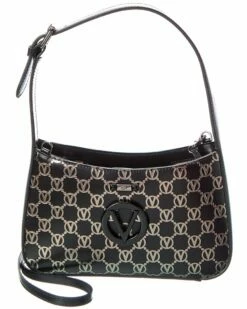 Valentino By Mario Valentino Kai Monogram Leather Crossbody Women Crossbody Bags