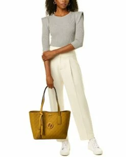 Valentino By Mario Valentino Prince Dollaro Leather Tote Women Totes -Valentino sale store 1160315929 RLLZ 4