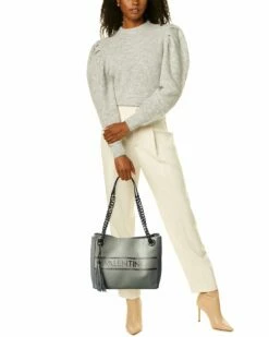 Valentino By Mario Valentino Luisa Lavoro Leather Shoulder Bag Women Shoulder Bags -Valentino sale store 1160315962 RLLZ 4