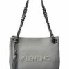 Valentino By Mario Valentino Luisa Embossed Leather Shoulder Bag Women Shoulder Bags