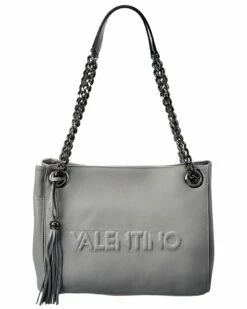 Valentino By Mario Valentino Luisa Embossed Leather Shoulder Bag Women Shoulder Bags