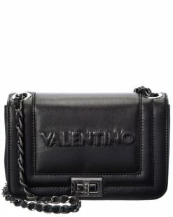 Valentino By Mario Valentino Beatriz Embossed Leather Shoulder Bag Women Shoulder Bags