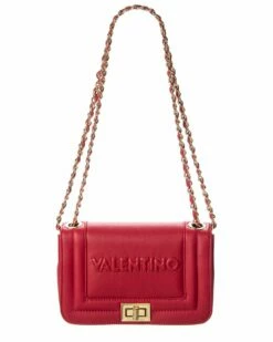 Valentino By Mario Valentino Beatriz Embossed Leather Shoulder Bag Women Shoulder Bags