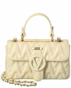 Valentino By Mario Valentino Poisson D Plate Leather Crossbody Women Crossbody Bags