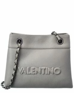 Valentino By Mario Valentino Rita Embossed Leather Shoulder Bag Women Totes