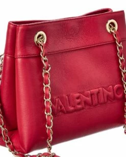 Valentino By Mario Valentino Rita Embossed Leather Shoulder Bag Women Totes -Valentino sale store 1160316050 RLLZ 3