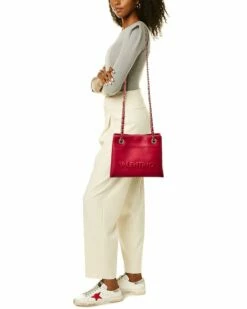 Valentino By Mario Valentino Rita Embossed Leather Shoulder Bag Women Totes -Valentino sale store 1160316050 RLLZ 4