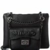 Valentino By Mario Valentino Jodie Embossed Leather Shoulder Bag Women Shoulder Bags