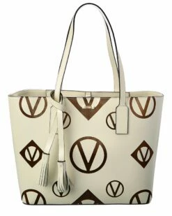 Valentino By Mario Valentino Soho Magnus Leather Tote Women Totes
