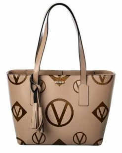 Valentino By Mario Valentino Prince Magnus Leather Tote Women Totes