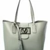 Valentino By Mario Valentino Marion Super V Leather Tote Women Totes