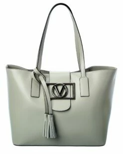 Valentino By Mario Valentino Marion Super V Leather Tote Women Totes