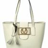 Valentino By Mario Valentino Delphine Super V Leather Tote Women Totes