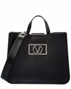 Valentino By Mario Valentino Carole Super V Leather Tote Women Totes