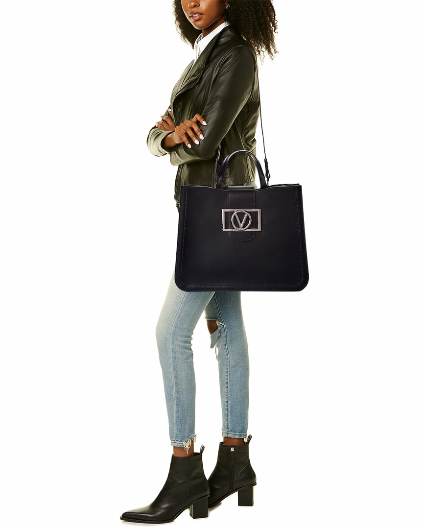 Valentino By Mario Valentino Carole Super V Leather Tote Women Totes 4 Valentino By Mario Valentino Carole Super V Leather Tote Women Totes - Image 4