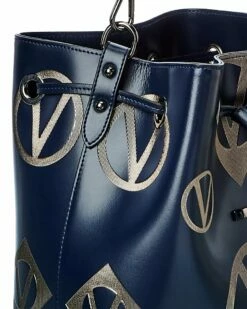Valentino By Mario Valentino Karl Magnus Leather Bucket Bag Women Bucket Bags -Valentino sale store 1160316070 RLLZ 3