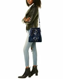 Valentino By Mario Valentino Karl Magnus Leather Bucket Bag Women Bucket Bags -Valentino sale store 1160316070 RLLZ 4