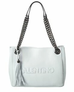 Valentino By Mario Valentino Luisa Embossed Leather Shoulder Bag Women Shoulder Bags