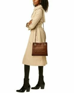 Valentino By Mario Valentino Rita Embossed Leather Shoulder Bag Women Totes -Valentino sale store 1160316107 RLLZ 4