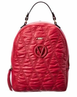 Valentino By Mario Valentino Roy Matelasse Leather Backpack Women Backpacks