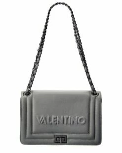 Valentino By Mario Valentino Alice Embossed Leather Shoulder Bag Women Shoulder Bags