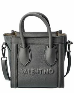 Valentino By Mario Valentino Eva Embossed Leather Tote Women Totes