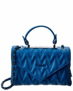 Valentino By Mario Valentino Lynn D Plate Leather Shoulder Bag Women Shoulder Bags