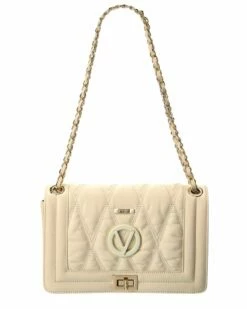 Valentino By Mario Valentino Alice Matelasse Leather Shoulder Bag Women Shoulder Bags